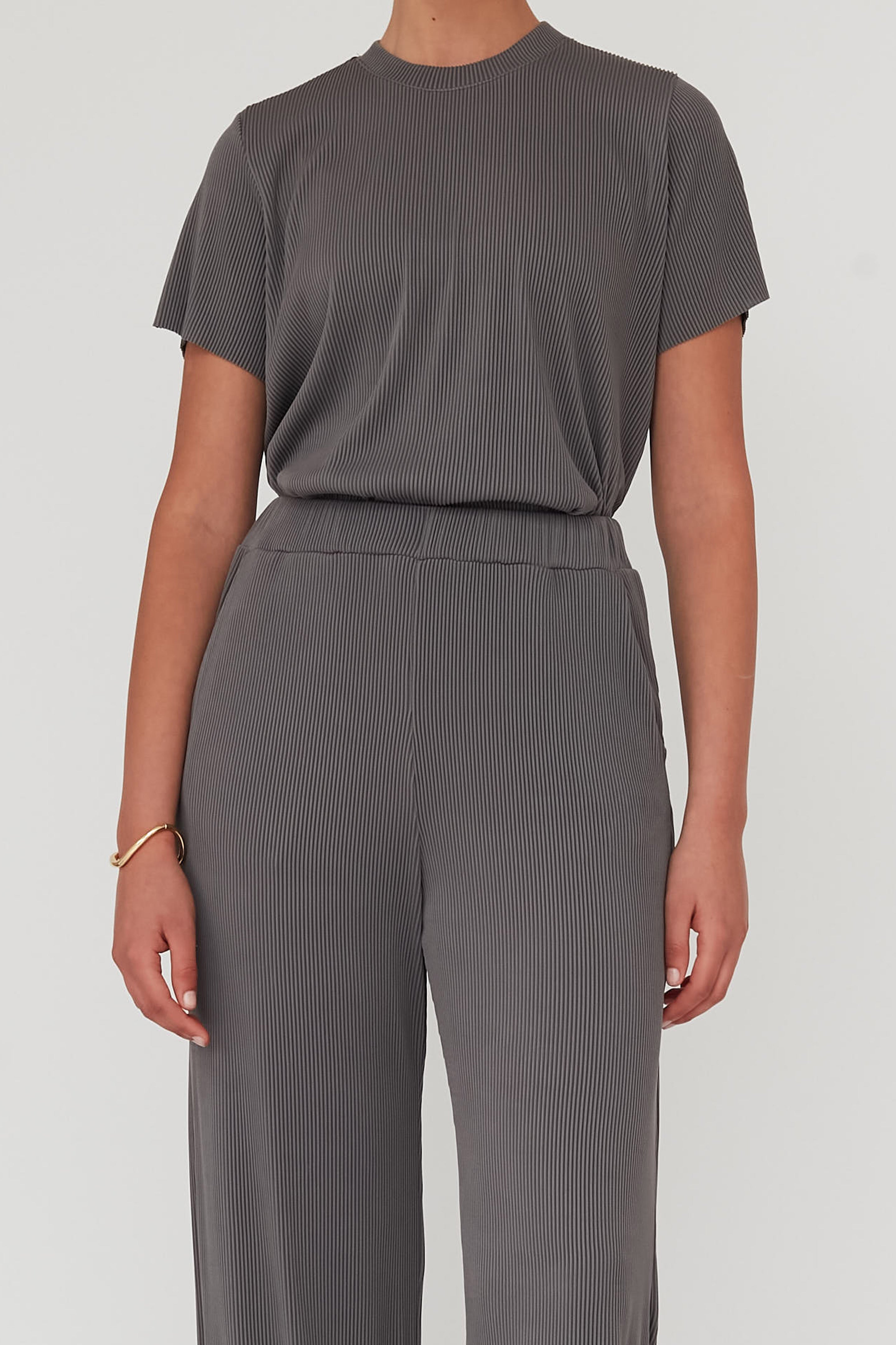 מכנס פליסה DEEP אפור