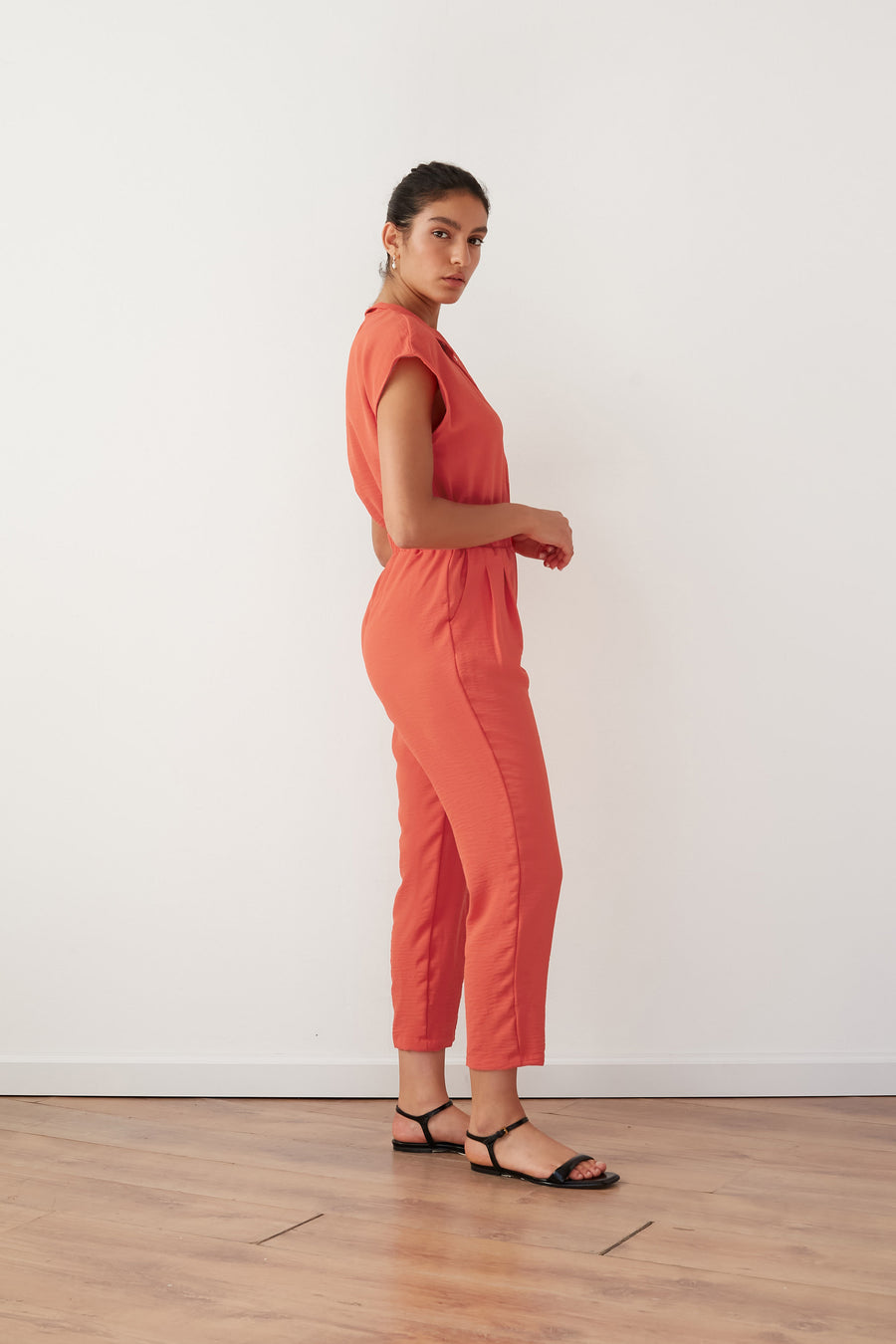 MONET JUMPSUIT CORAL