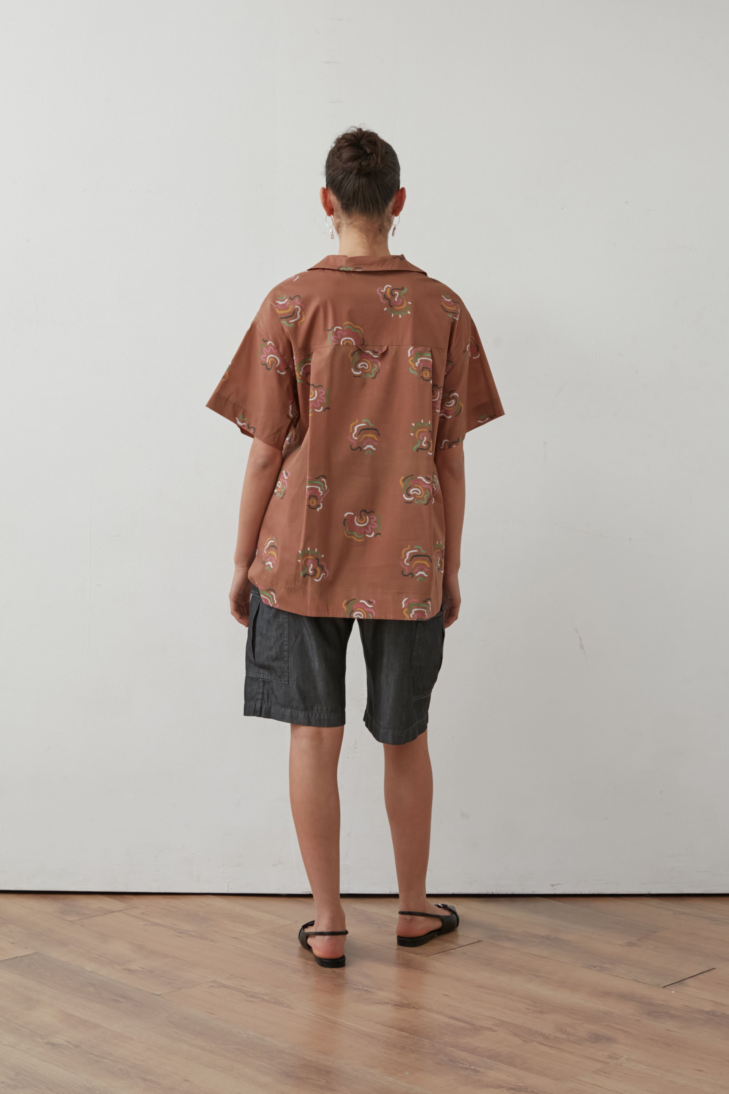 RUJUM COTTON SHIRT BROWN