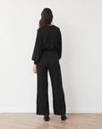 SPEED PLEATED PANTS BLACK