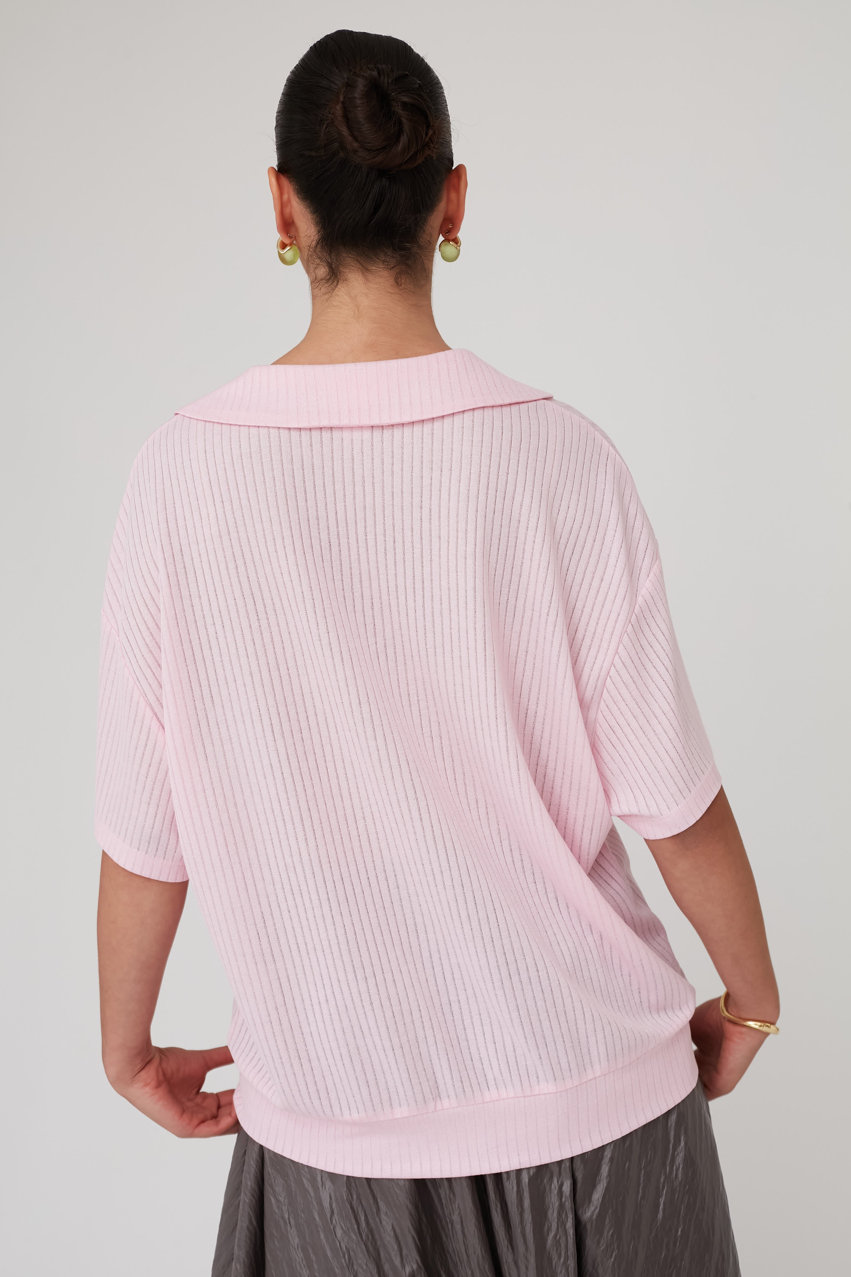 SENSE POLO TOP PINK