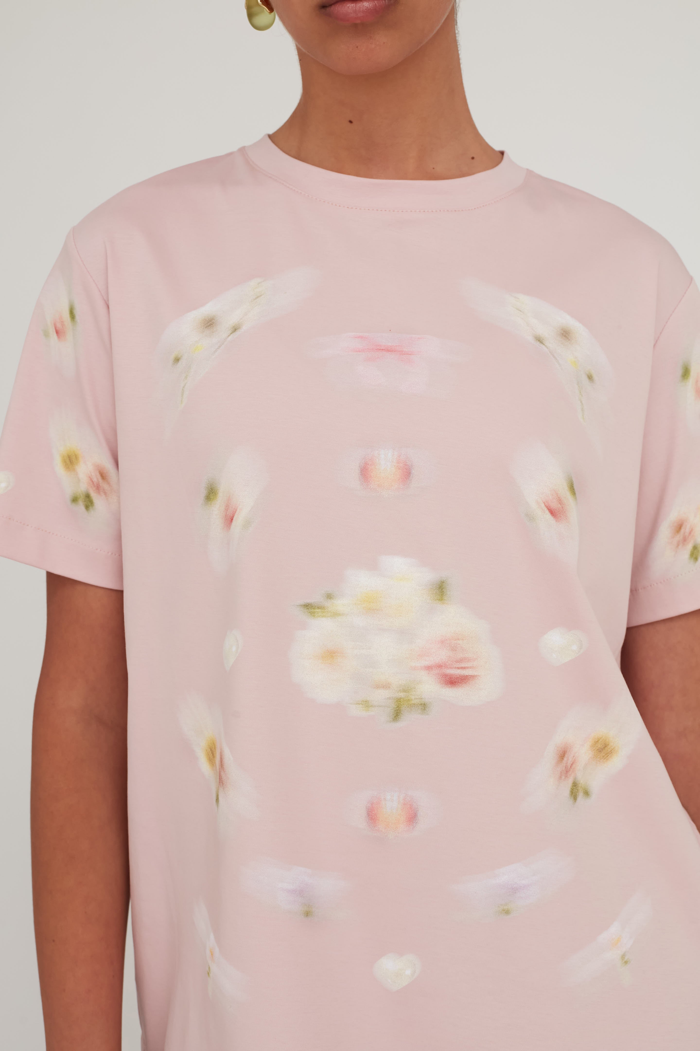 BLURRY T TOP LIGHT PINK