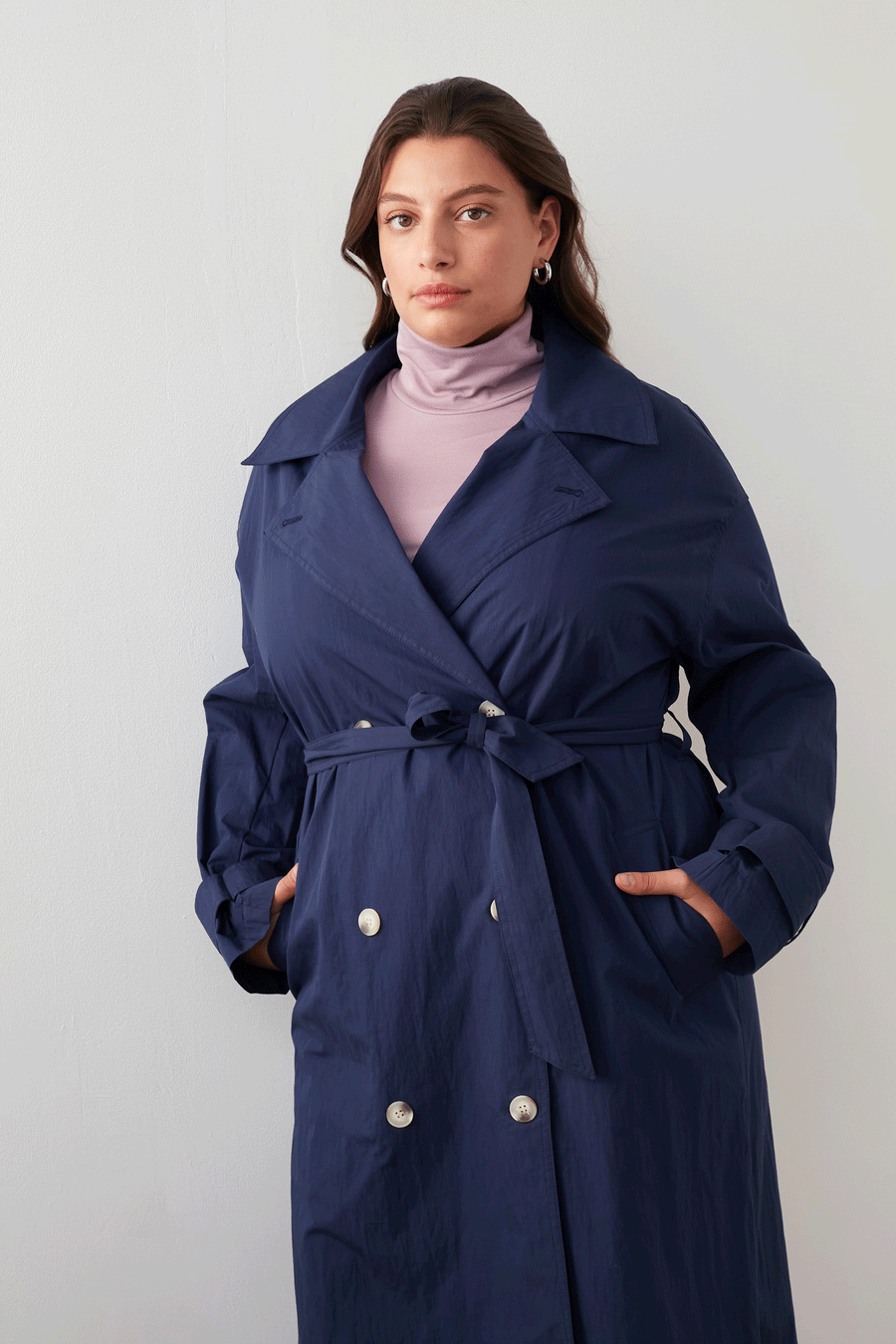 ANY-TIME TRENCH COAT NAVY