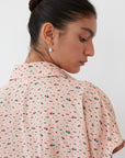 EL NIA PRINTED TOP PEACH