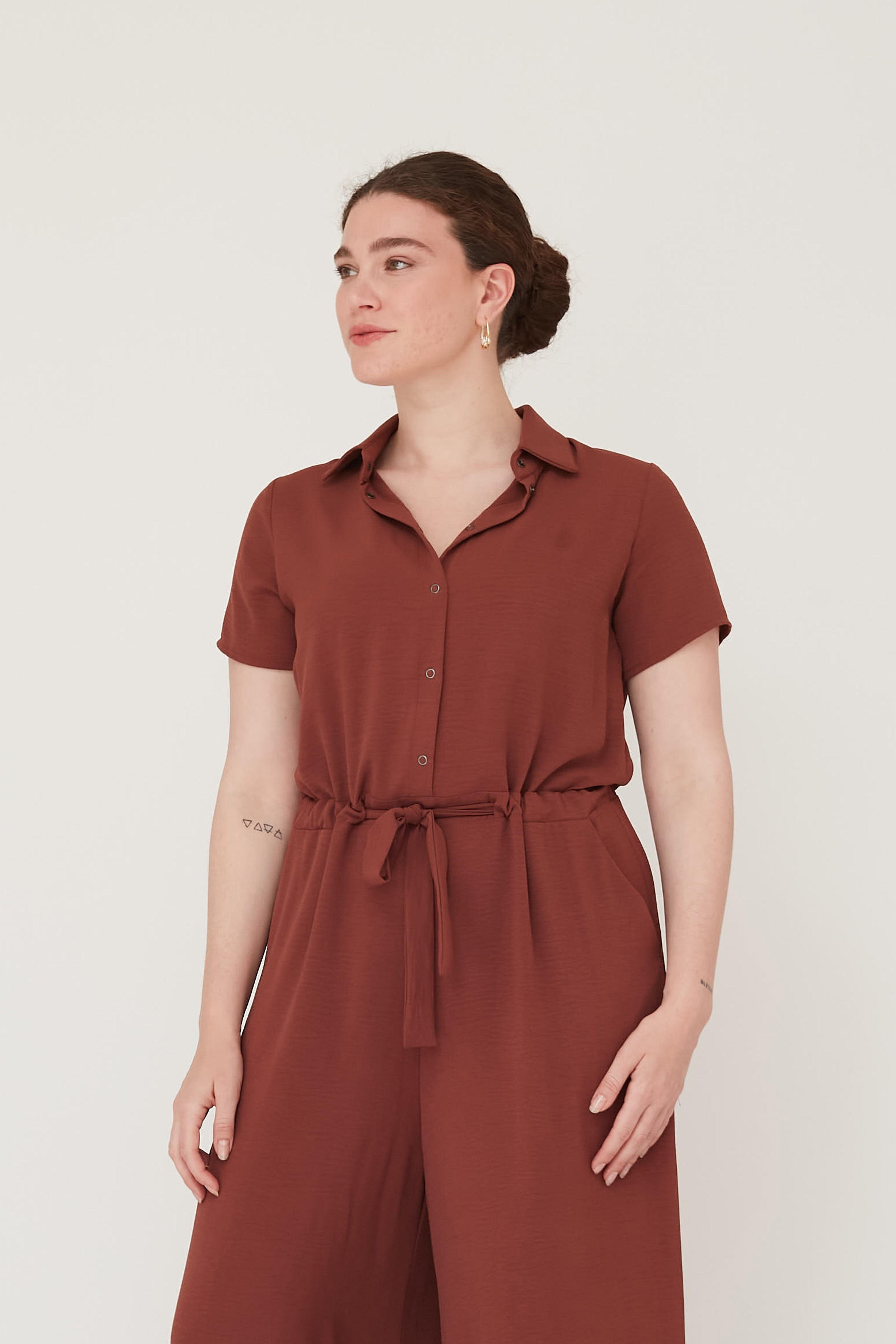 FOREVER JUMPSUIT LIGHT BROWN