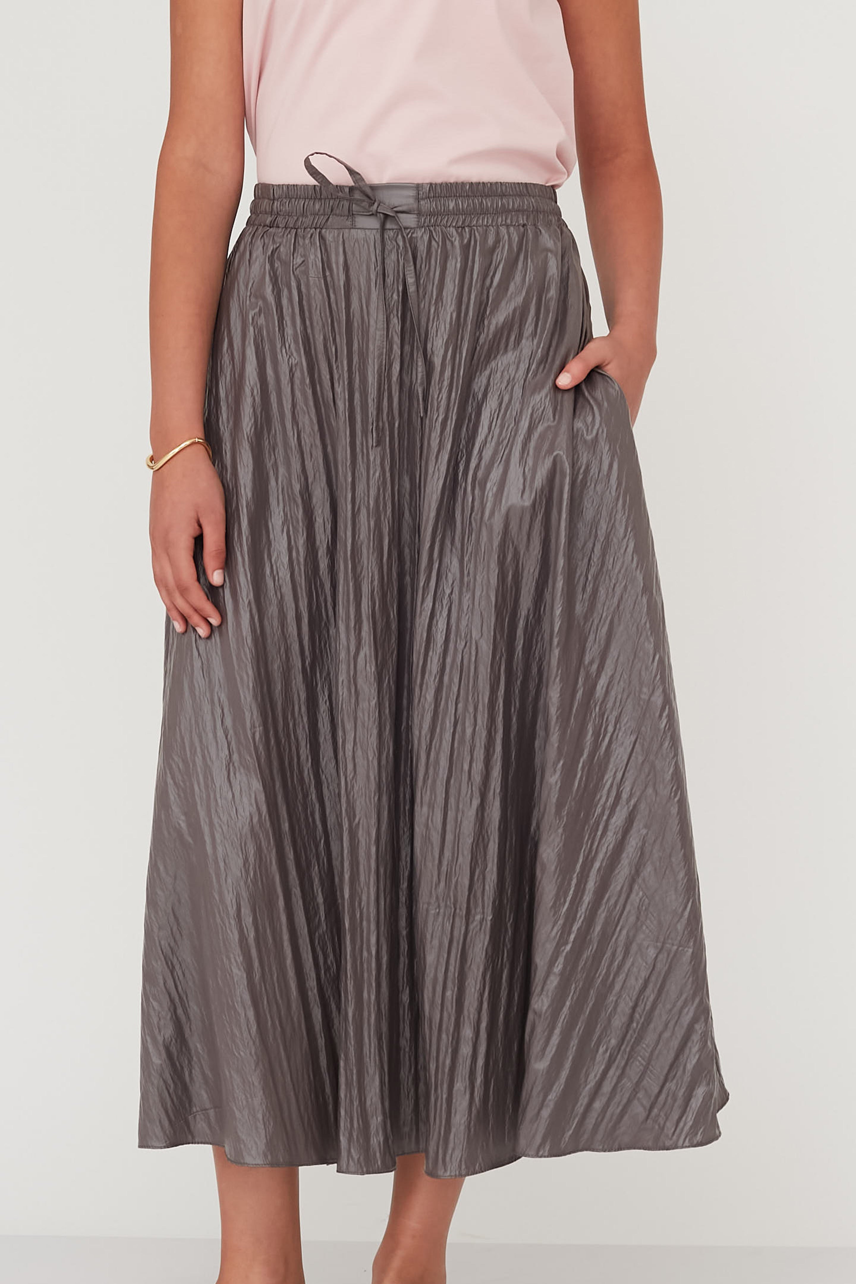 REFLECTION SKIRT GREY