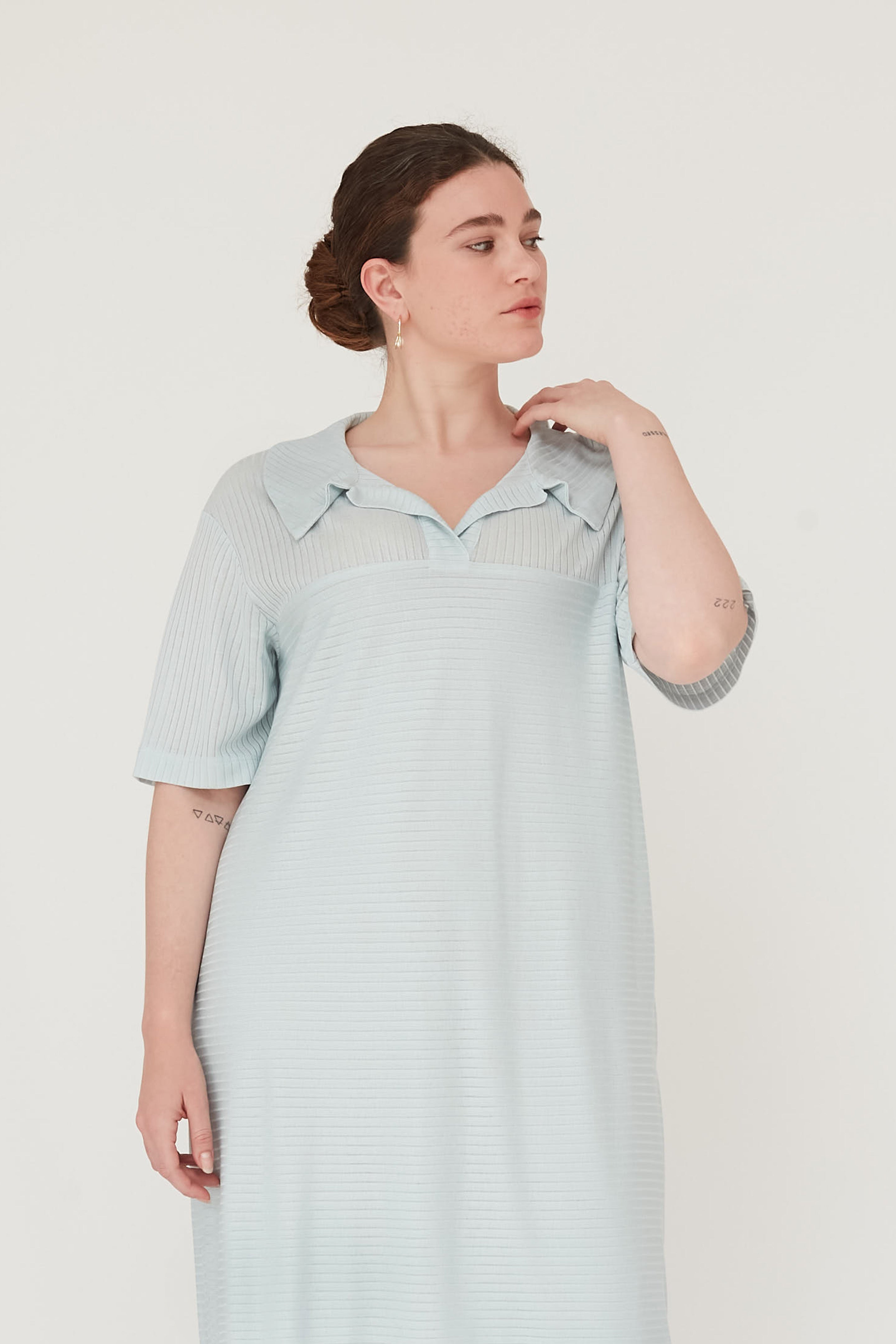 שמלת פולו SENSE תכלת