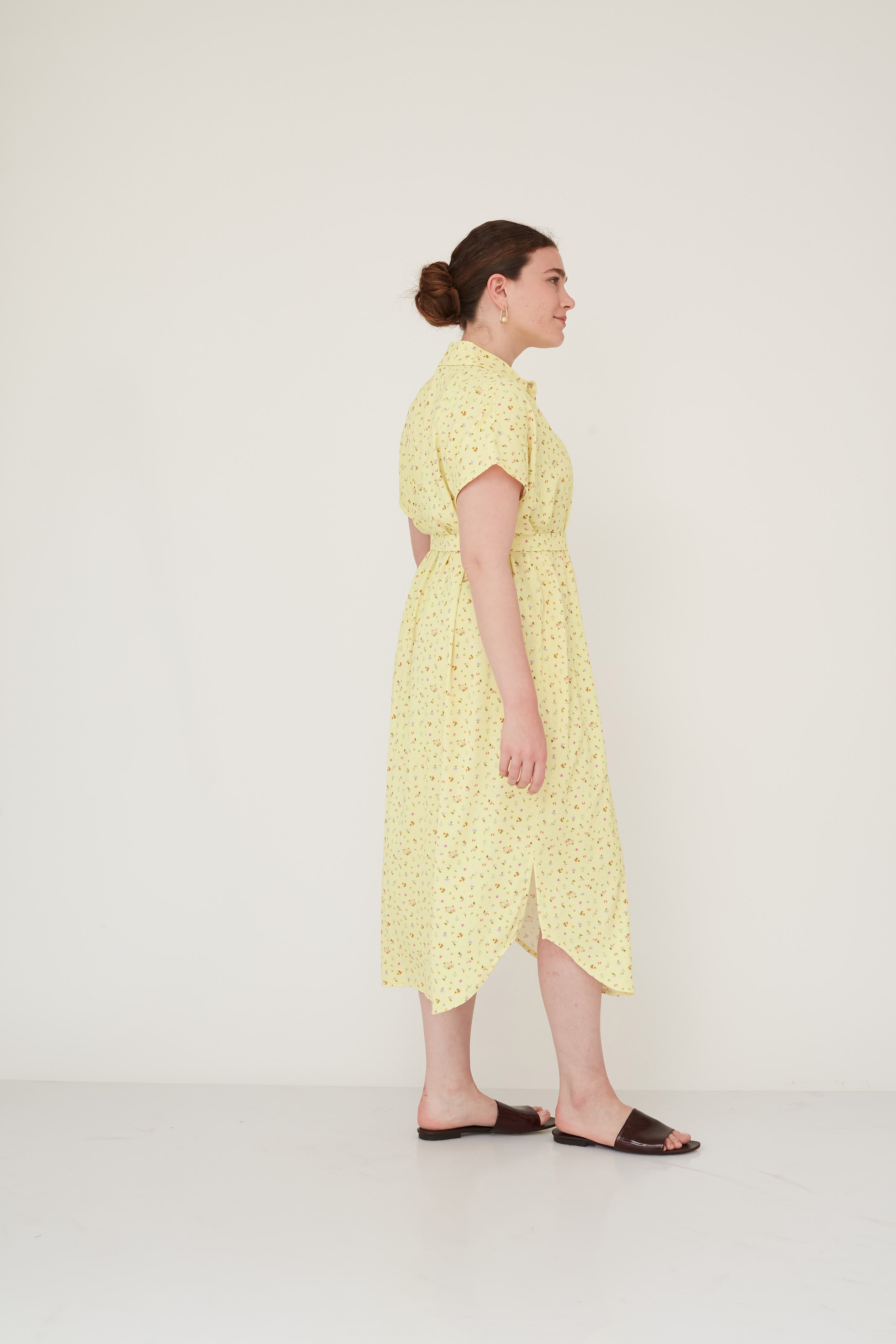SURREAL SQ DRESS YELLOW