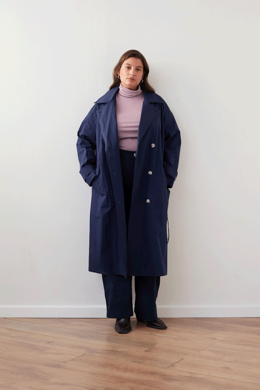 ANY-TIME TRENCH COAT NAVY