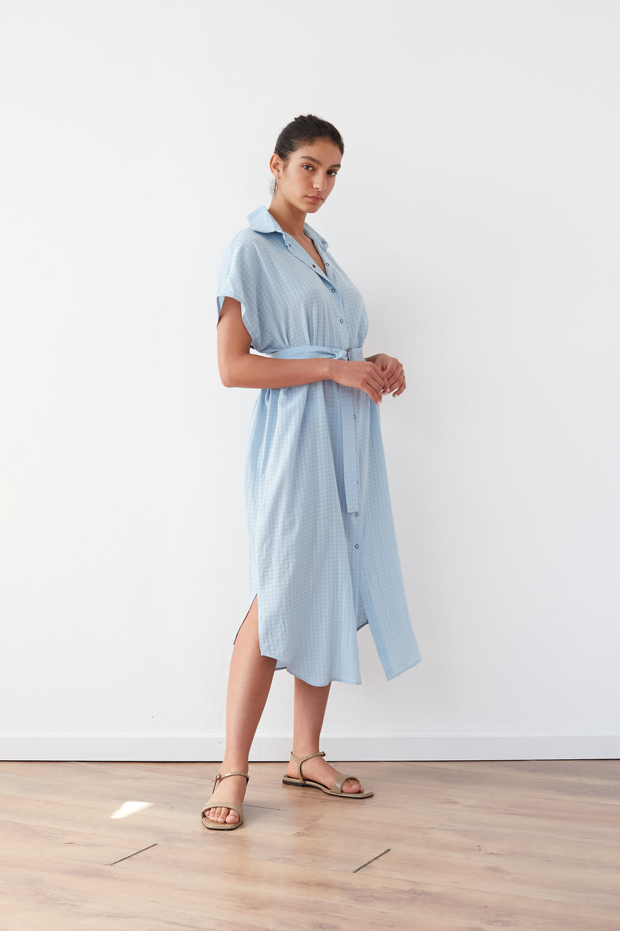 NIA DRESS LIGHT BLUE