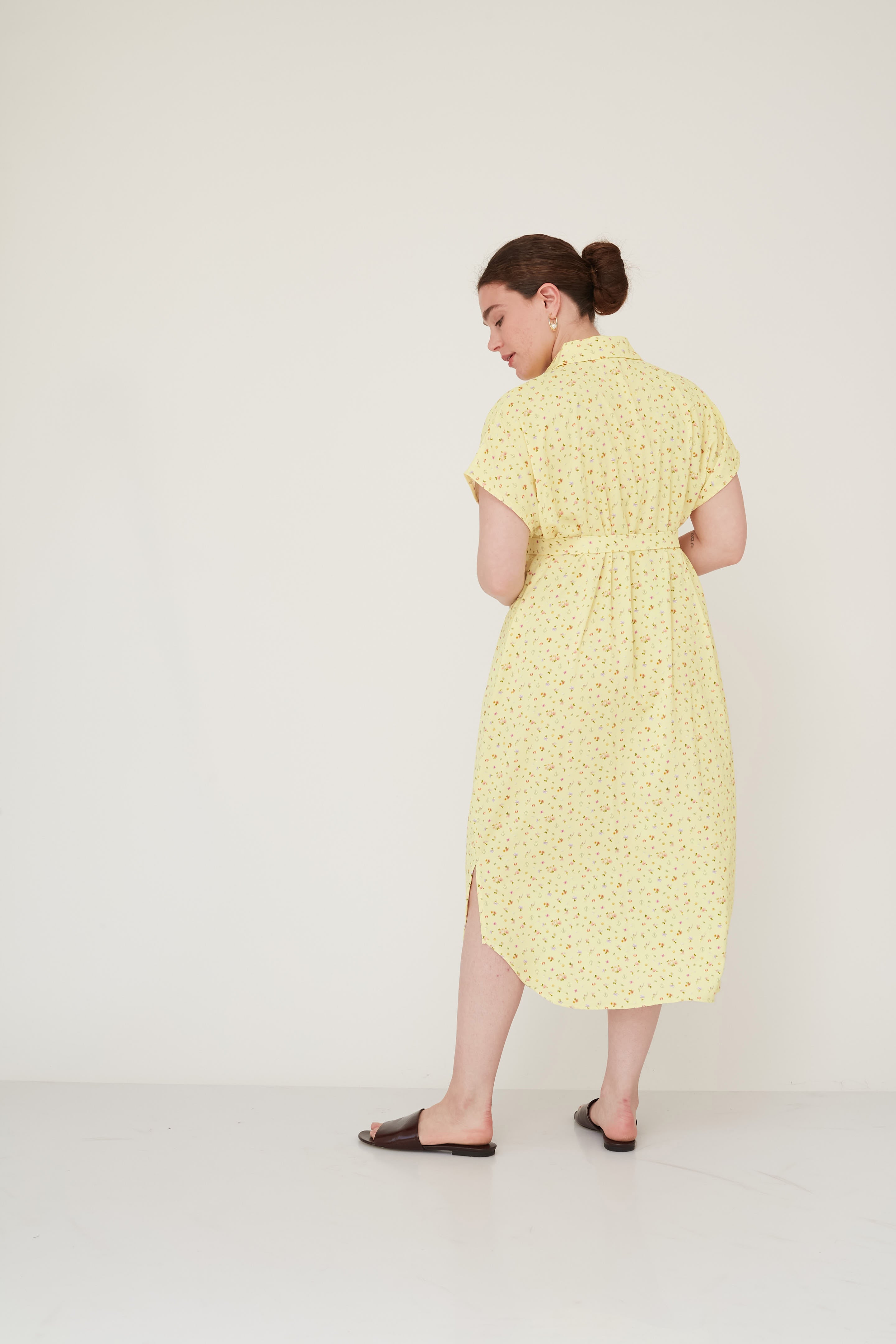 SURREAL SQ DRESS YELLOW