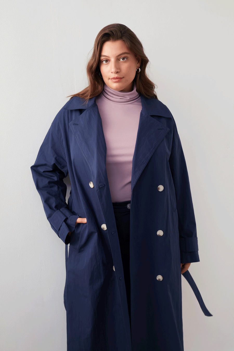 ANY-TIME TRENCH COAT NAVY