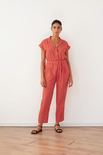 MONET JUMPSUIT CORAL