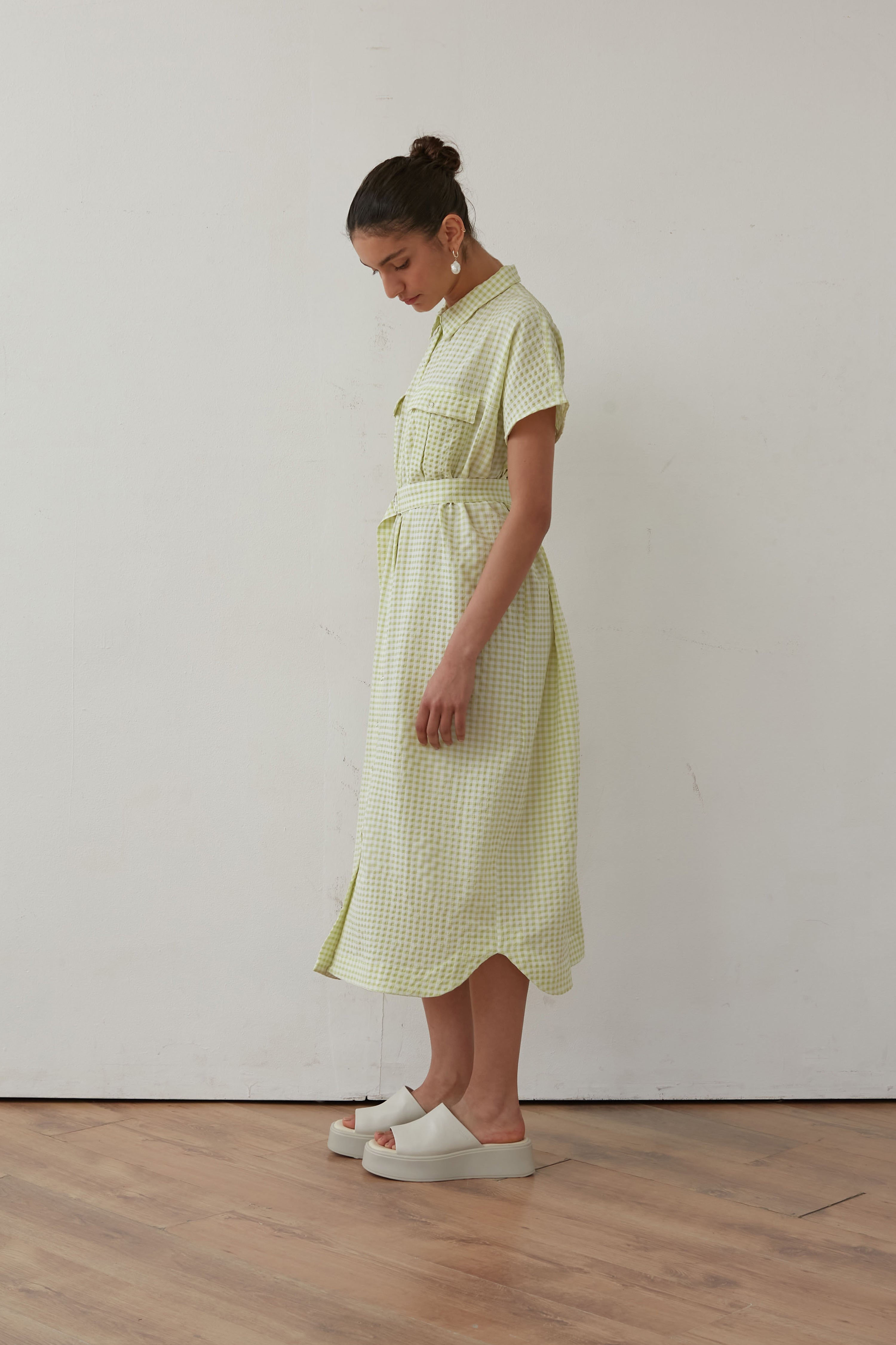 SAFARI DRESS LIME