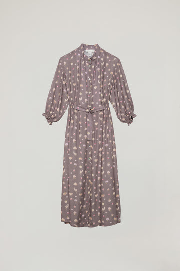 AURORA PRINTED DRESS GREY