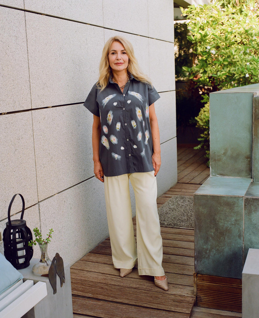 CIRCLE PRINTED TOP BOTTLE GREEN