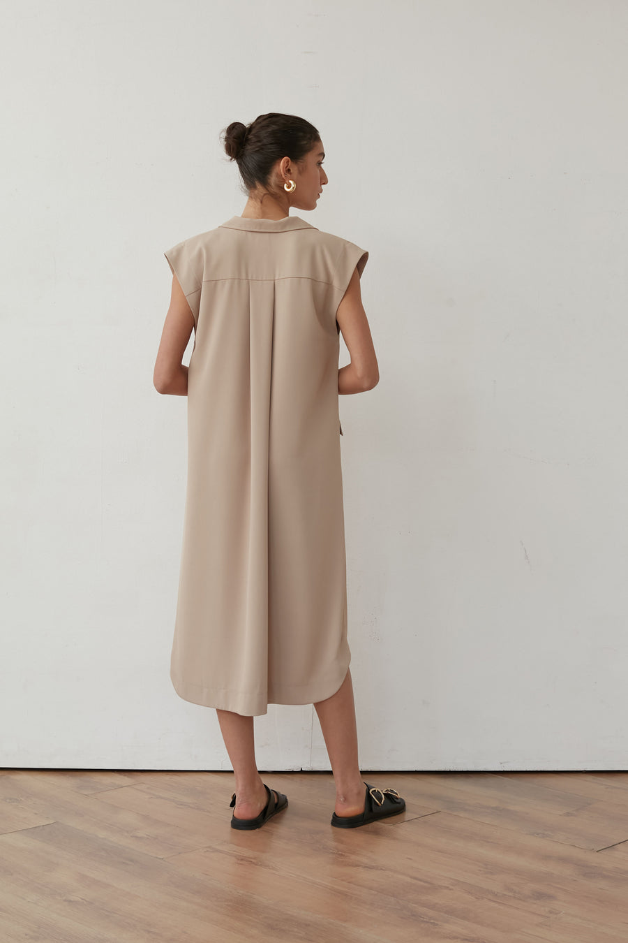 SNOBIT JACKET DRESS BEIGE